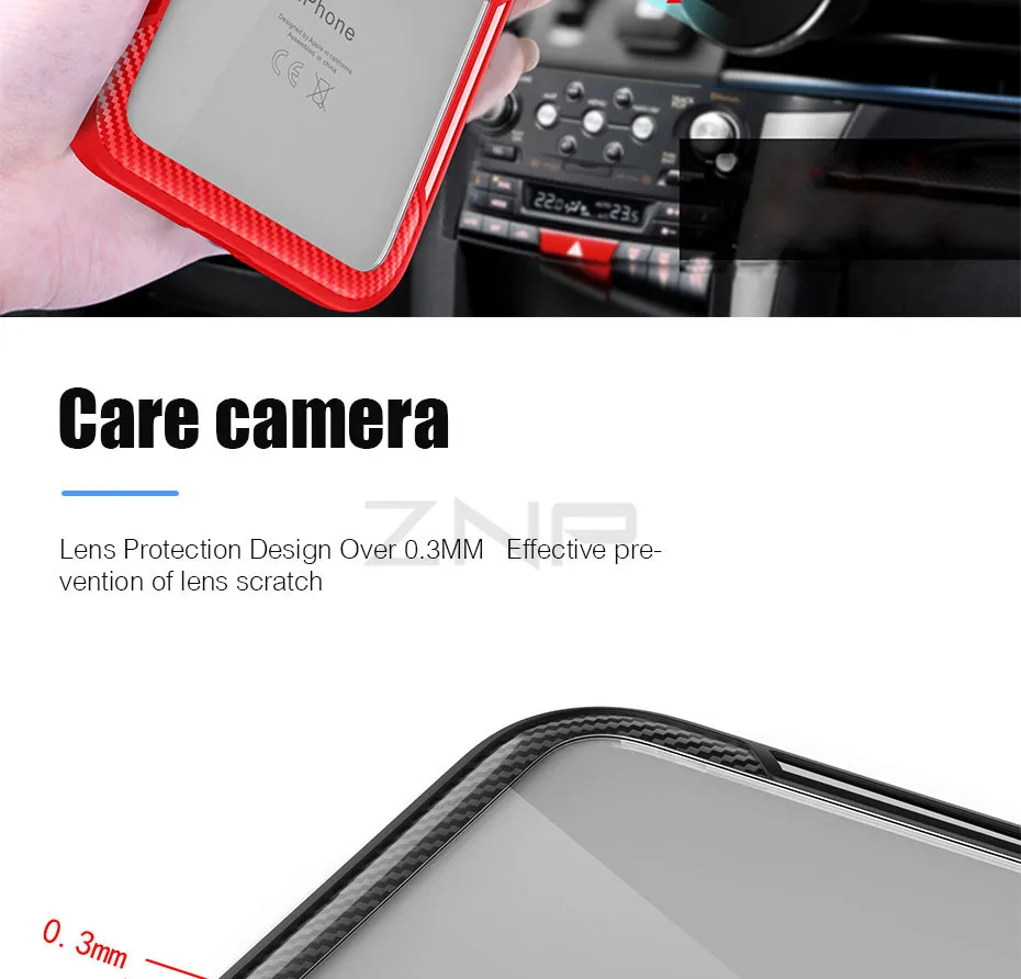 ZNP Luxury Magnetic Ring Stand Phone Case For iPhone 6 6s 7 8 Plus X Holder Full Cover Cases For iPhone X XS Max XR Case Shell