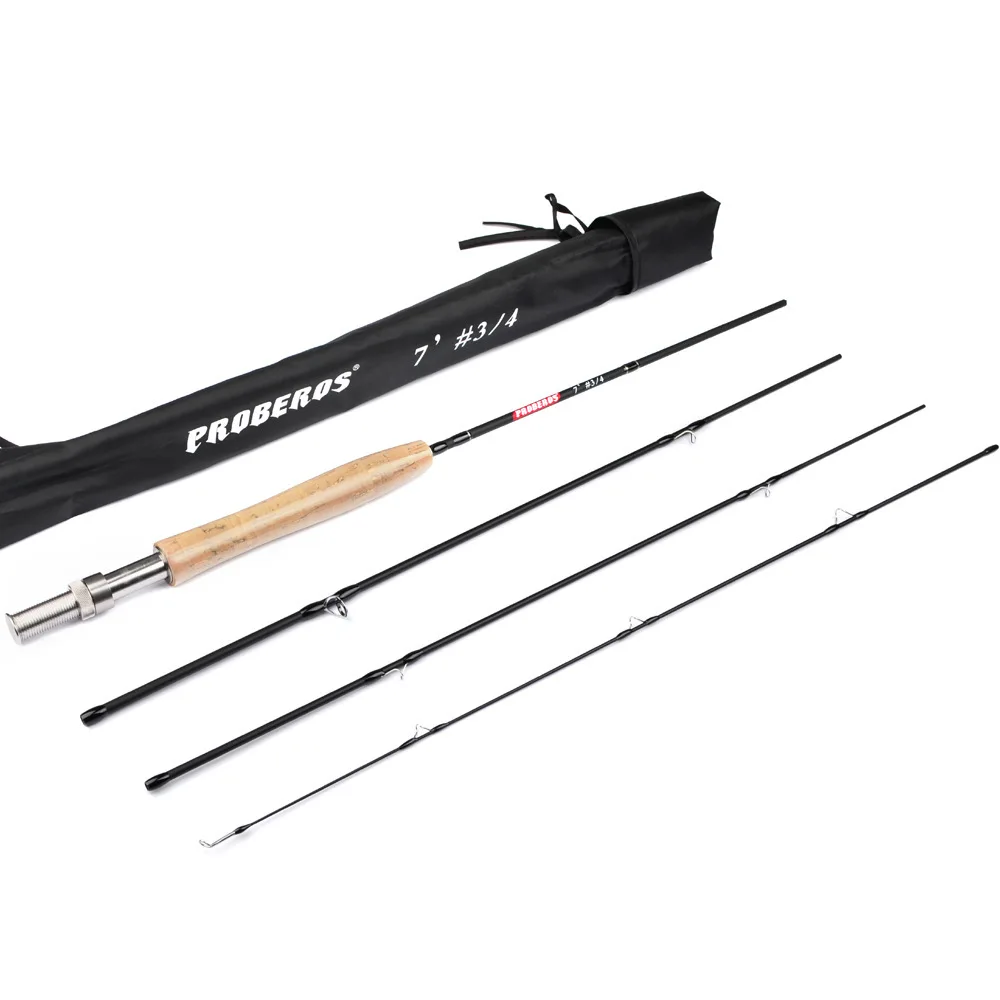 PRO BEROS 7ft Carbon Fiber Lure Hard Fly Fishing Rod 2.1M 4-Section Fishing Pole Line Wt 3/4 5/6 7/8 Cork Handle Fishing Tackle PRO BEROS 7ft Carbon Fiber Lure Hard Fly Fishing Rod 2.1M 4-Section Fishing Pole Line Wt 3/4 5/6 7/8 Cork Handle Fishing Tackle