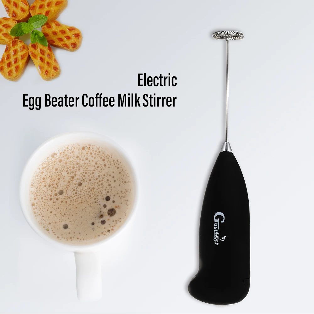 Gustino Electric Hand Mixer Egg Beater Coffee Juice Stirrer