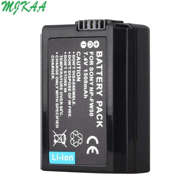 

MJKAA NP-FW50 7.4V NPFW50 NP FW50 Replacement battery For Sony Alpha 7 a7 7R a7R 7S a7S a3000 a5000 a6000 NEX-5N 5C A55