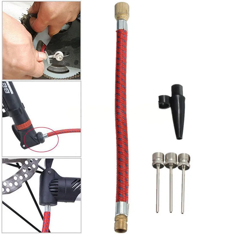 

New Mountain Bike Adapter Tube Gas Pipe Line Pump Inflatable Pneumatic Accessories Tool Bicycle Accessories High Quality Apr 26