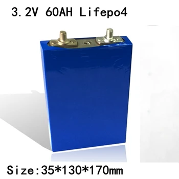 

1pcs 3.2v Lifepo4 60Ah Battery High Discharge 60ah Lithium Battery for Diy 60ah E-bike Motor Set Electrique E-scooter Golf Carts
