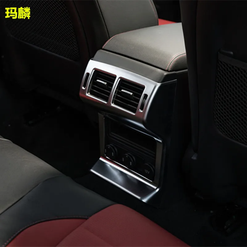 

For F-PACE 2016 Air Vent Cover Decoration Car-styling Rear Seat Air Outlet Box Diffuser Frame Internal Car Accessories