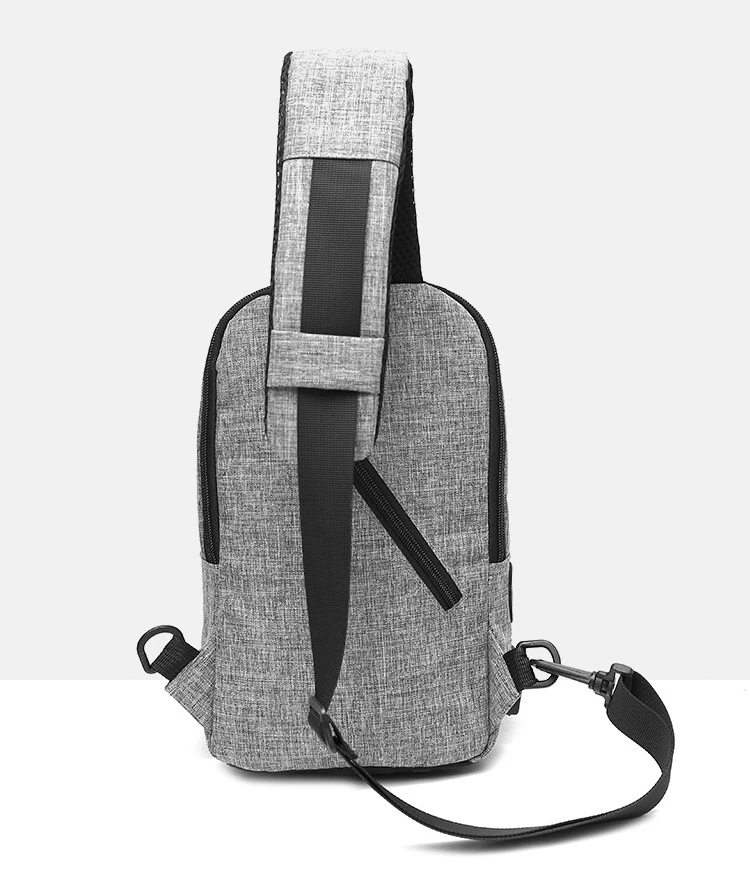 FONIRRA Мужская USB дизайн Противоугонная Мужская нагрудная Сумка водонепроницаемая короткая дорожная сумка для мобильного телефона сумка через плечо 02