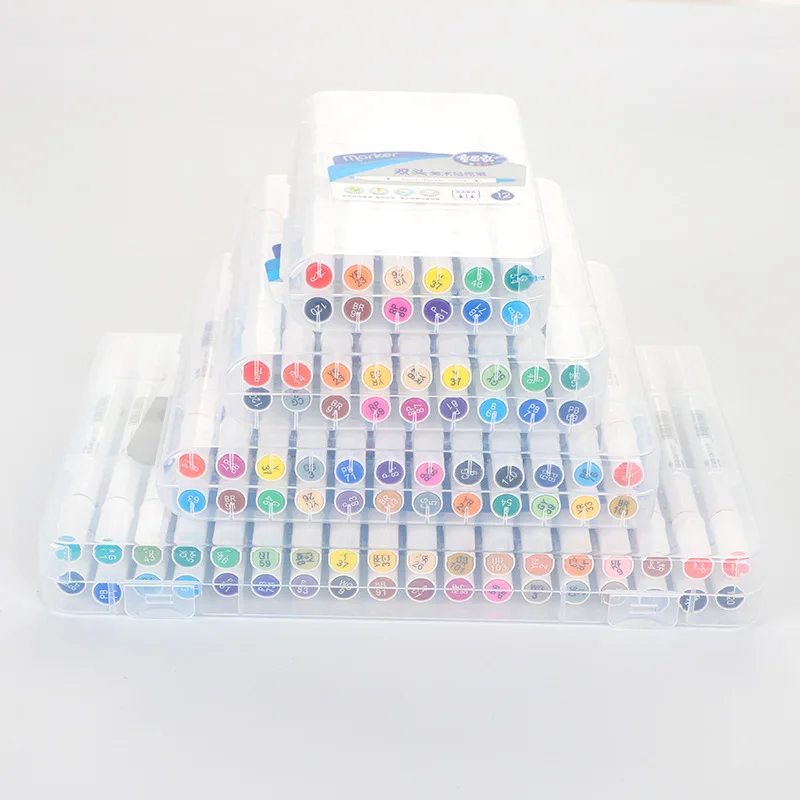 

12/18/24/36PCS Colors Drawing Painting Watercolor Art Marker Pens Dual Tip Brush Pen School Supplies Marker Pen