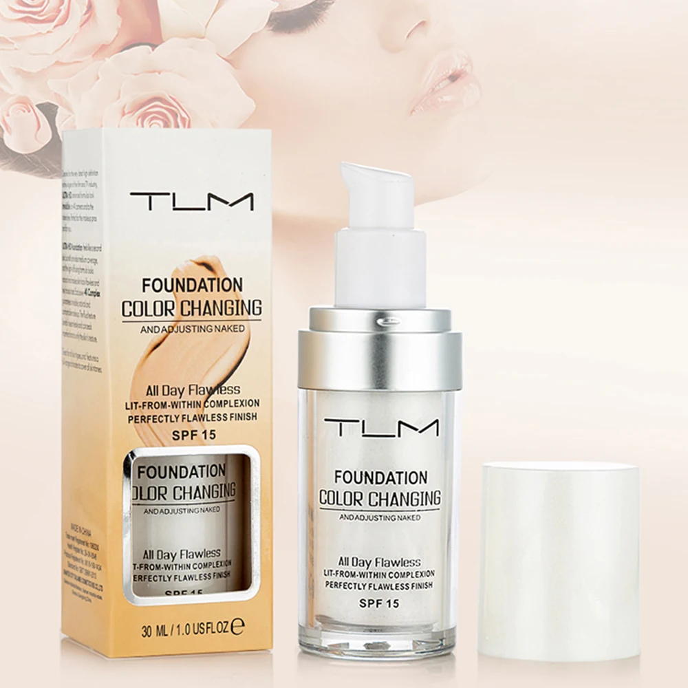 

30ml Color Changing Liquid Foundation Oil-control Concealer Cream Hydrating Long Lasting Face Makeup Foundation New Hot Sale