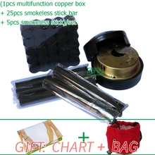 Wholesale & Retail Traditional moxibustion tool multifunction beauty health smokeless moxa set 33pcs/set