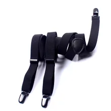 Мужские черные подтяжки Mantieqingway y-образной формы, 3 зажима, свадебные регулируемые тонкие подтяжки, эластичный женский пояс для подтяжек