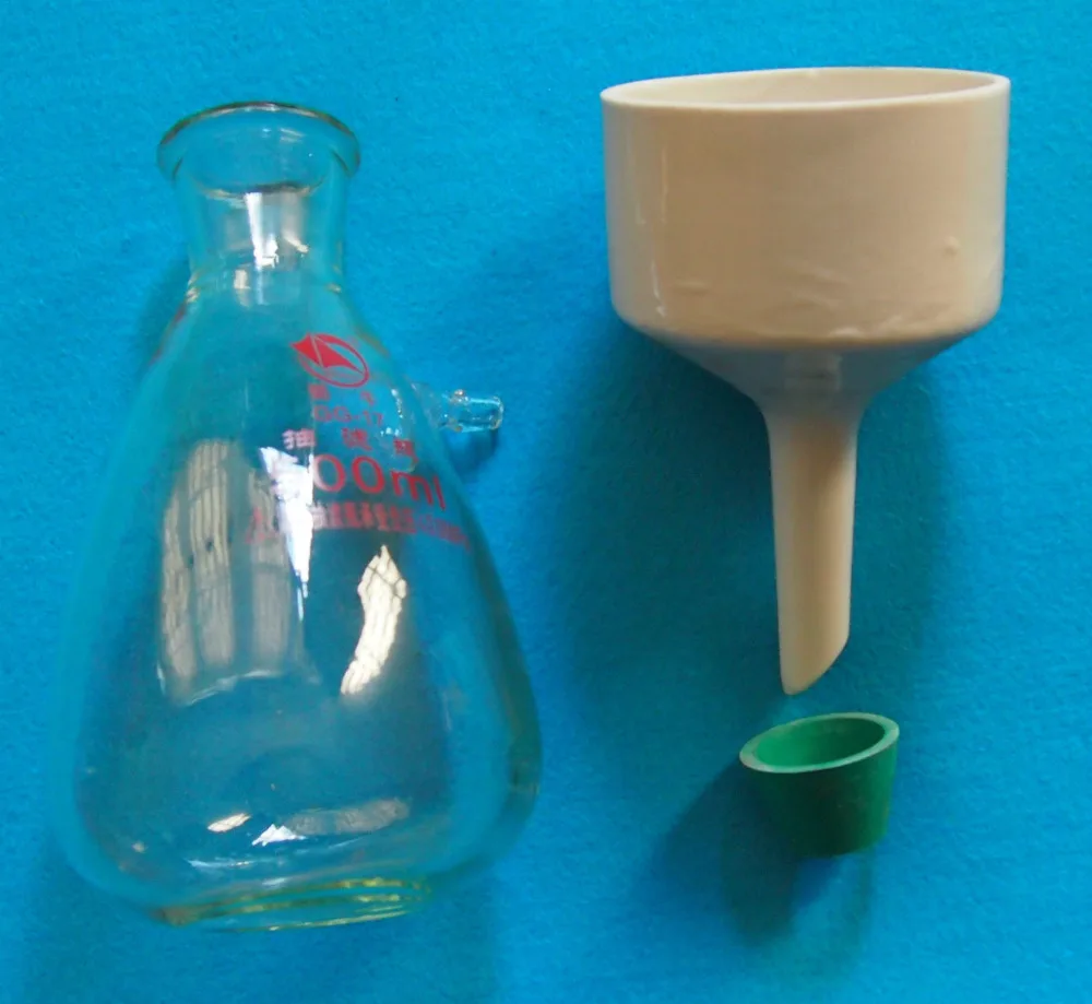 500ml,Filtration Buchner Funnel Kit,With Heavy Wall Glass Flask,Lab