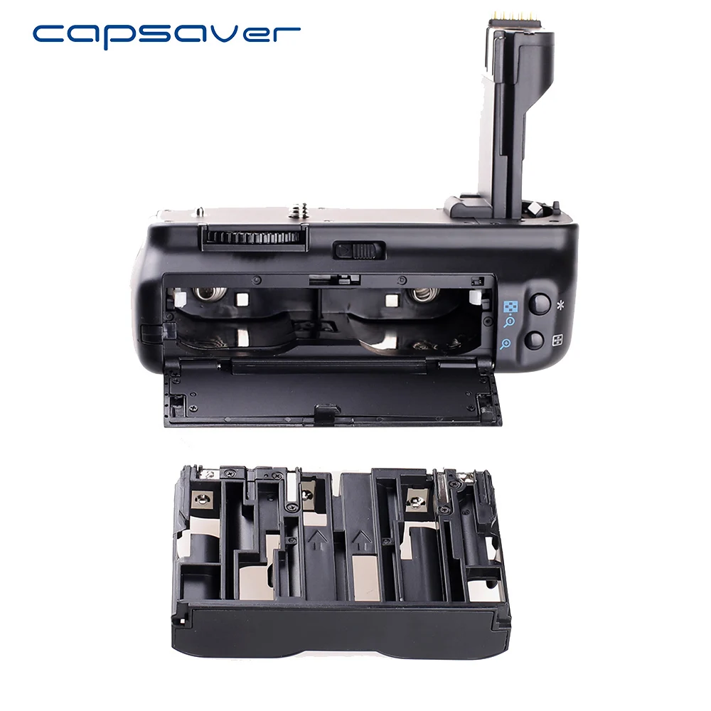 Capsaver вертикальный Батарейная ручка для Canon EOS 50D 40D 30D 20D Камера заменить BG-E2N Multi-power
