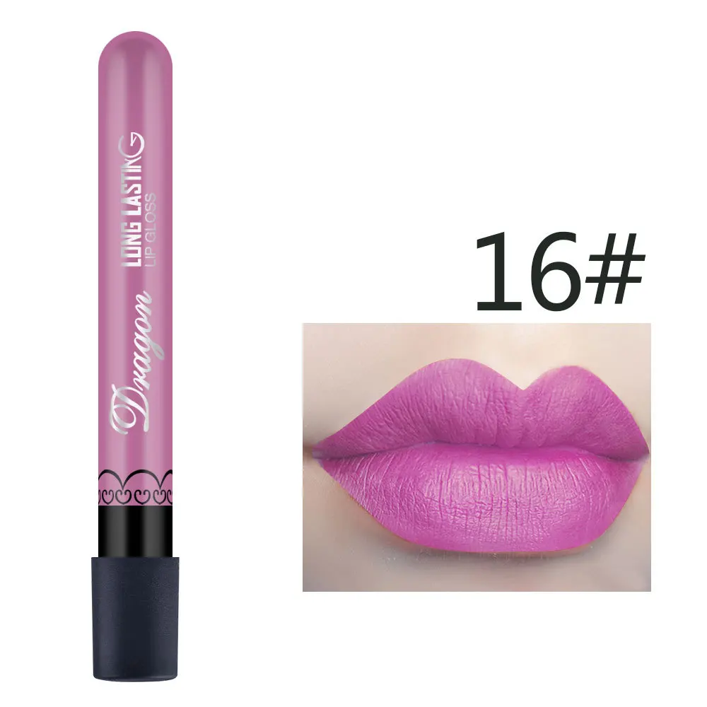 1 шт., сексуальный бархатный матовый блеск для губ с розовой розой и туманом, жидкая губная помада для женщин, матовая губная помада для макияжа, косметический блеск для губ