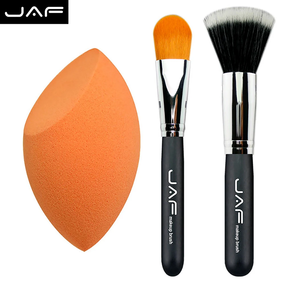 JAF 3 pcs Kit of Makeup Foundation Brush Set Stippling Brush Base Make