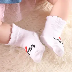 2016 новые красивые мягкие носки для малышей хлопковые носки в полоску для малышей с надписью «люблю маму/папу» мода для детей 0-3 лет