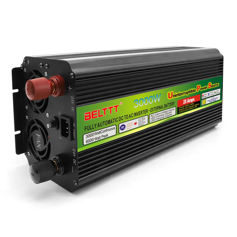 US $185.73 BELTTT Automatic switching UPS solar power inverter 3000W UPS dc to ac power inverter 6000w peak power