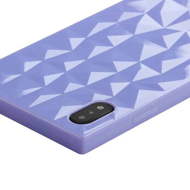 

PEIPEN Candy Color Phone Case for iPhone 7 6 XS Max XR X 3D Diamond Pattern Clear Cover Capa For 6S iPhone 8 Plus Soft TPU Cases