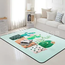 Кактус серия печать большой площади ковер для коврик для гостиной спальни Bay окно дикое повседневное домашнее полотенце ванная комната Противоскользящие коврики