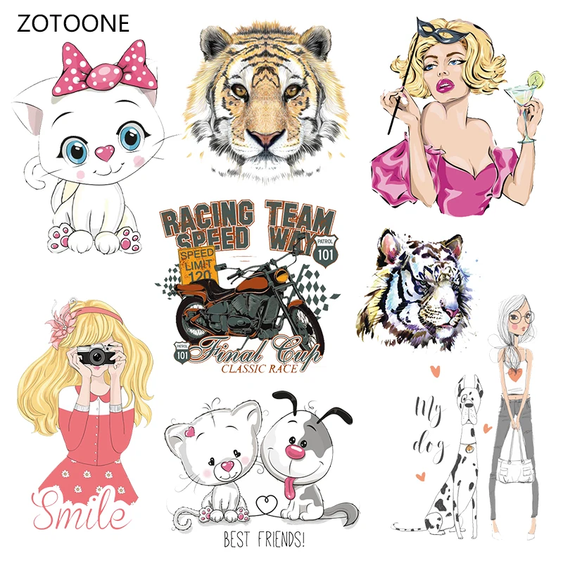 

ZOTOONE Iron on Transfer Patches on Clothing Diy Stripes Patch Heat Transfer for Clothes Decoration Stickers for Kids Gift G
