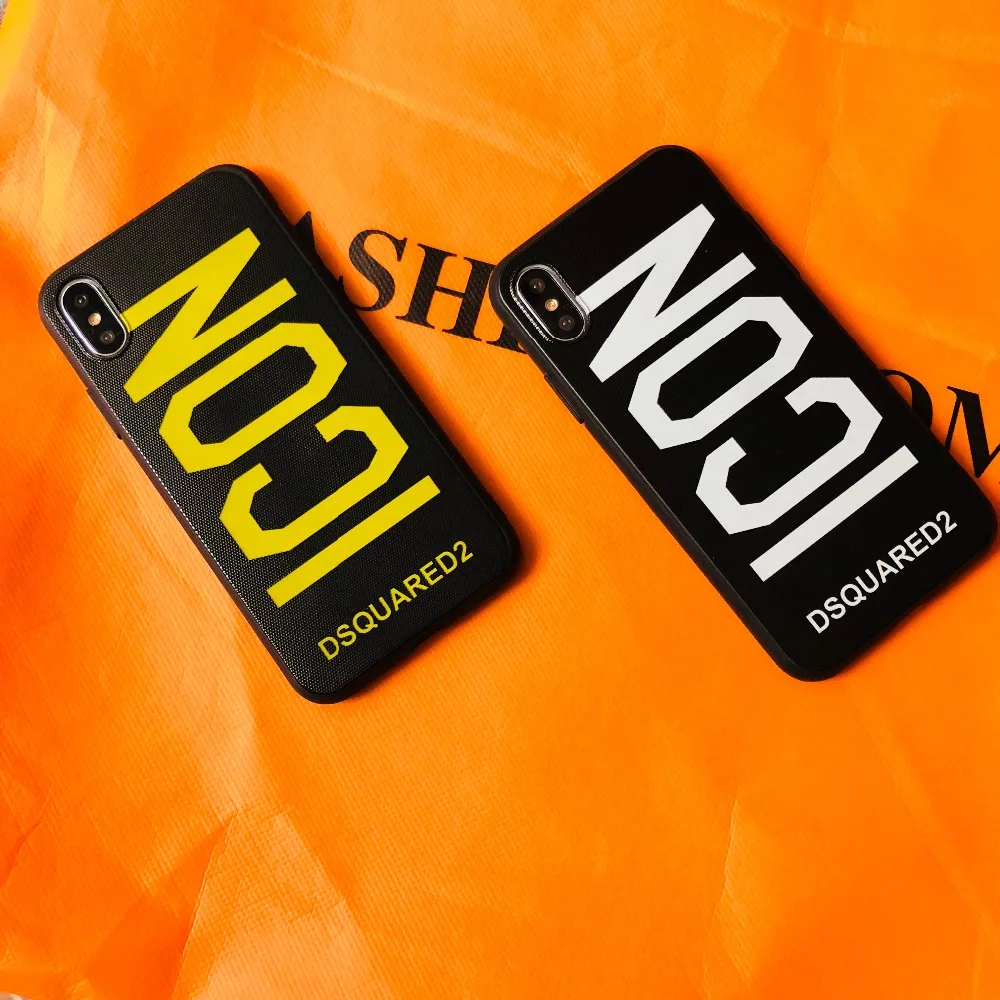 

Italy Luxury Sports Brand DSQUARED2 Phone Case For iphone 6 6s 7 7plus 8 8plus Xs XR Xs Max Fashion ICON Soft TPU Back Cove Case