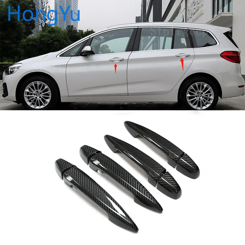 Для BMW 2 серии F45 218i 220i 218d универсал 2015-2019 углеродное волокно Авто ручка двери