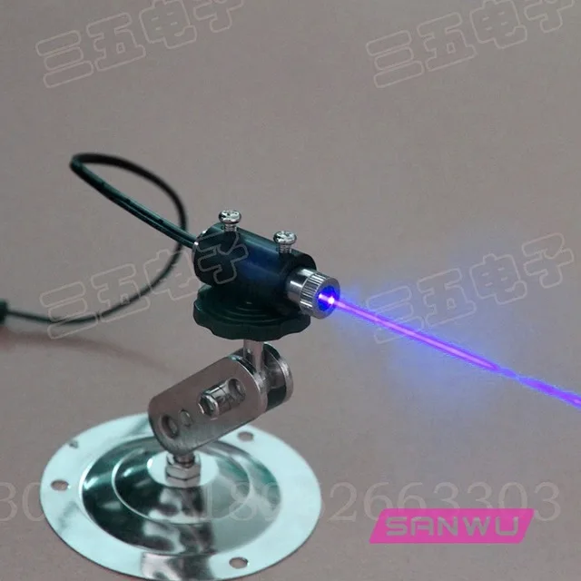  Adjustable focus blue-violet laser modules with stand industrial use paper money DIY money detector