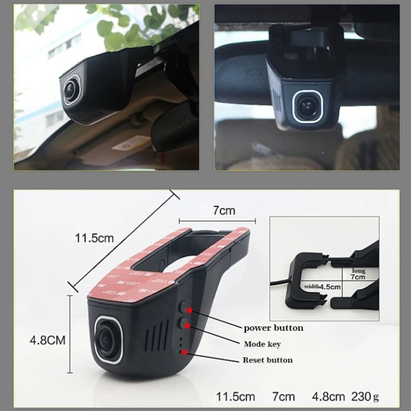 YESSUN для Renault duster видеорегистратор для вождения автомобиля Wifi DVR мини камера коробка Novatek 96658 FHD 1080P видеорегистратор ночное видение