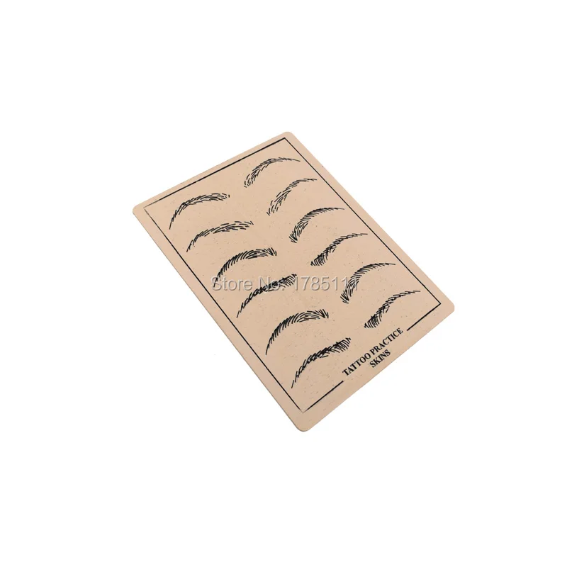 

5PCS Professional Cosmetic Permanent Makeup Eyebrow Tattoo Practice Skin Supply fake eyebrow practice skin for microblading