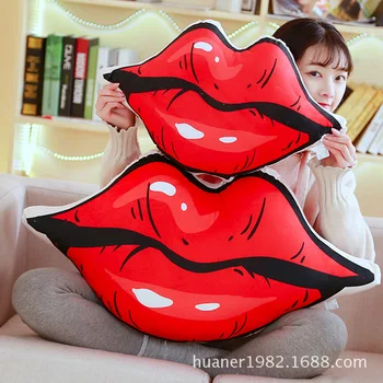 

Red lips pillow cute red mouth plush toy birthday gift