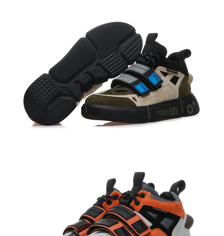SWYIVY/черная обувь; мужские кроссовки на платформе; модная мужская обувь с петлей на липучке; сезон осень года; высокие мужские кроссовки; цвет в стиле хип-хоп