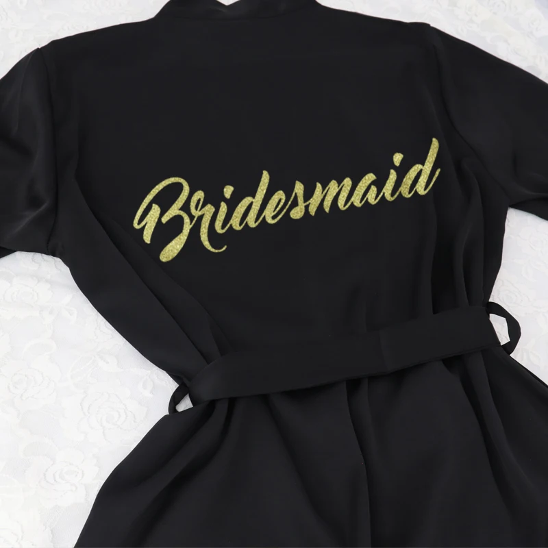 黑色 Bridesmaid
