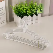 10 шт. в упаковке, белые пластиковые вешалки для детской одежды, Нескользящие вешалки для детского пальто, трубчатые вешалки для детей, детская одежда