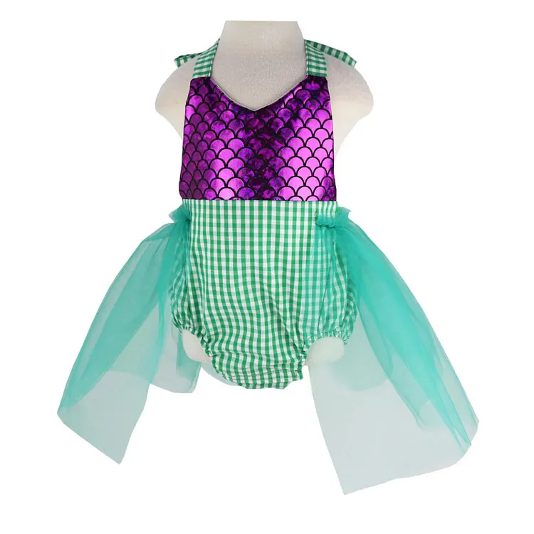 best Baby Bodysuits Baby Girls Sequins Tutu Summer Mermaid Baby Rompers One-Pieces Multi Color Toddler Baby Clothing Girl Rompers coloured baby bodysuits