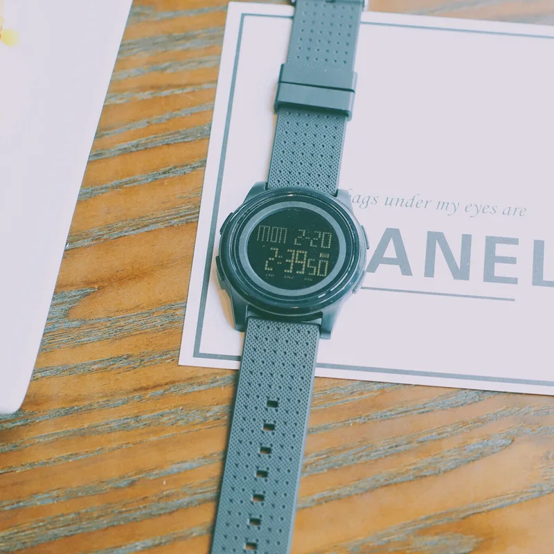 

Creative personality minimalist silicone normal LED watch men Sport watch male electronics casual watches students clock hours