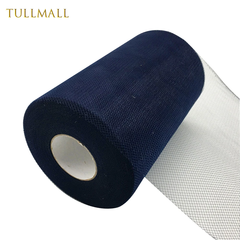 TULLMALL темно синий тюль рулон 15 см 100 ярдов ткань &quotпесочные часы&quot для детского