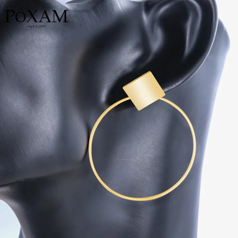 Большие круглые Висячие серьги для женщин 2019 модные ювелирные изделия винтажные