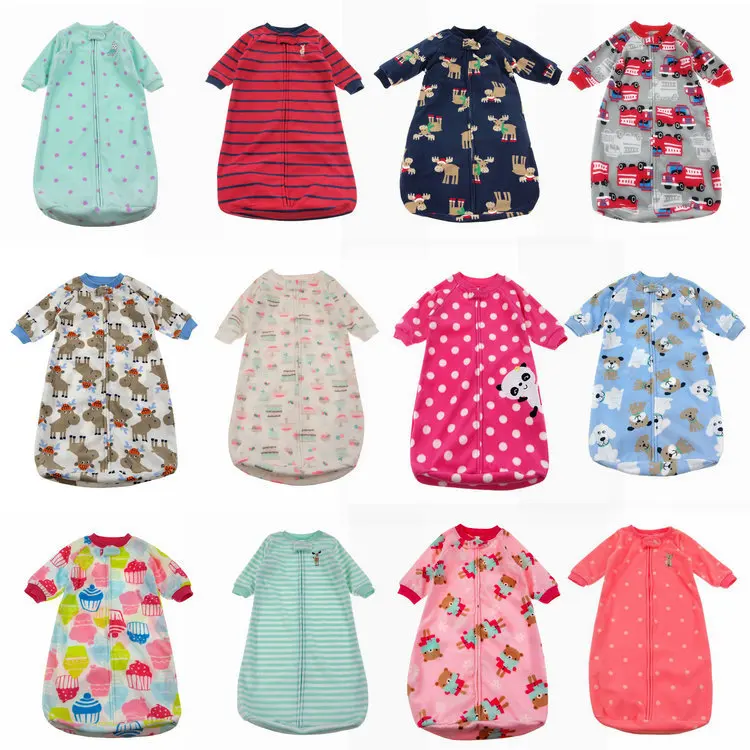 Newborn baby Sleeping Bag Polar Fleece infant Clothes style sleeping