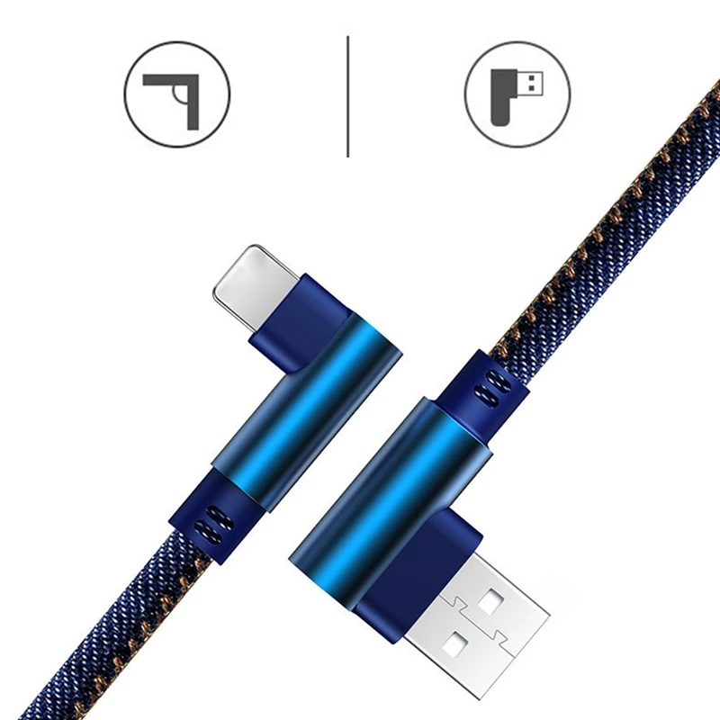 1 м usb type C 90 Быстрая зарядка Usb C кабель type-c кабель для передачи данных зарядное устройство для Android Usb-c USB кабель