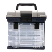 5 Слои ящик для рыболовных снастей Пластик ручка Рыболовная коробка Карповые Для рыбалки