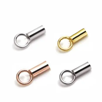 

10pcs 925 Sterling Silver Hole 1.1mm End Caps Crimp Beads Covers Connectors for DIY Jewelry Making Findings Components B