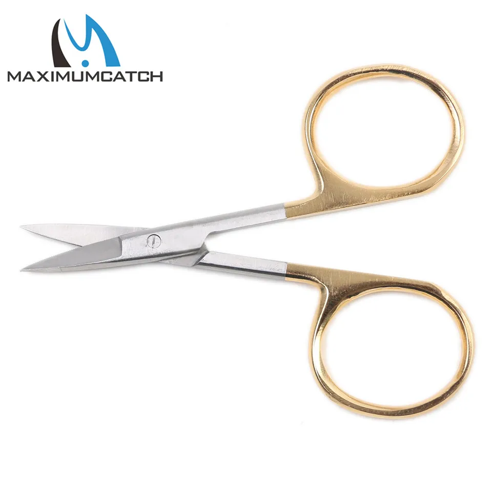 2pcs/lot New Fly Fishing Tying Scissors Stainless Steel Fishing Scissors  Fishing Tackle Box