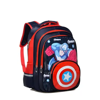 

Cute Cartoon Boy Girl Orthopedics Schoolbags Captain America Nursery School bag Bagpack Teenager Kids Student Backpacks