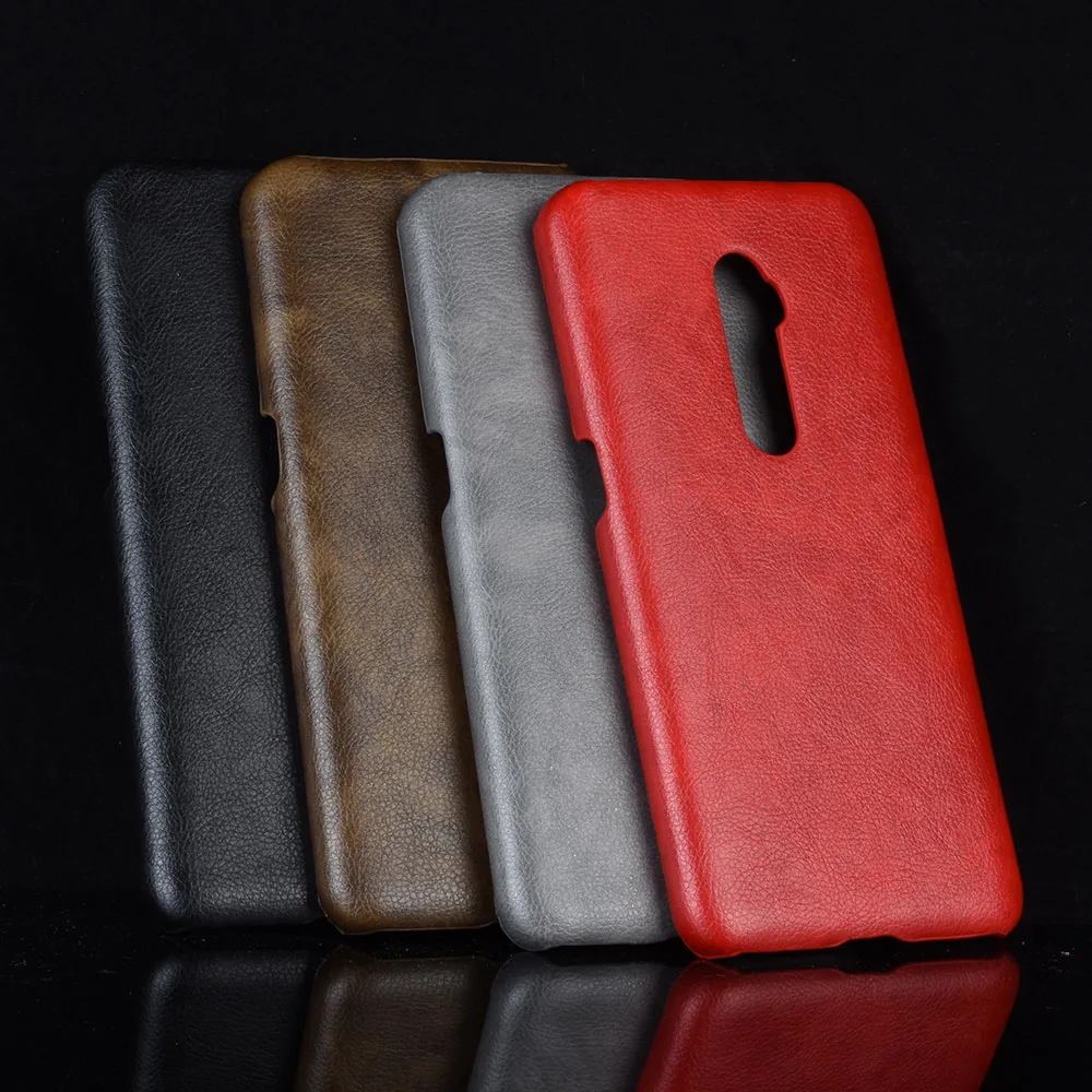 

For OPPO Reno 10x Zoom Case Retro Lichee Pattern Leather Case For OPPO Reno 10x Zoom Omni-Directional Protection Cover