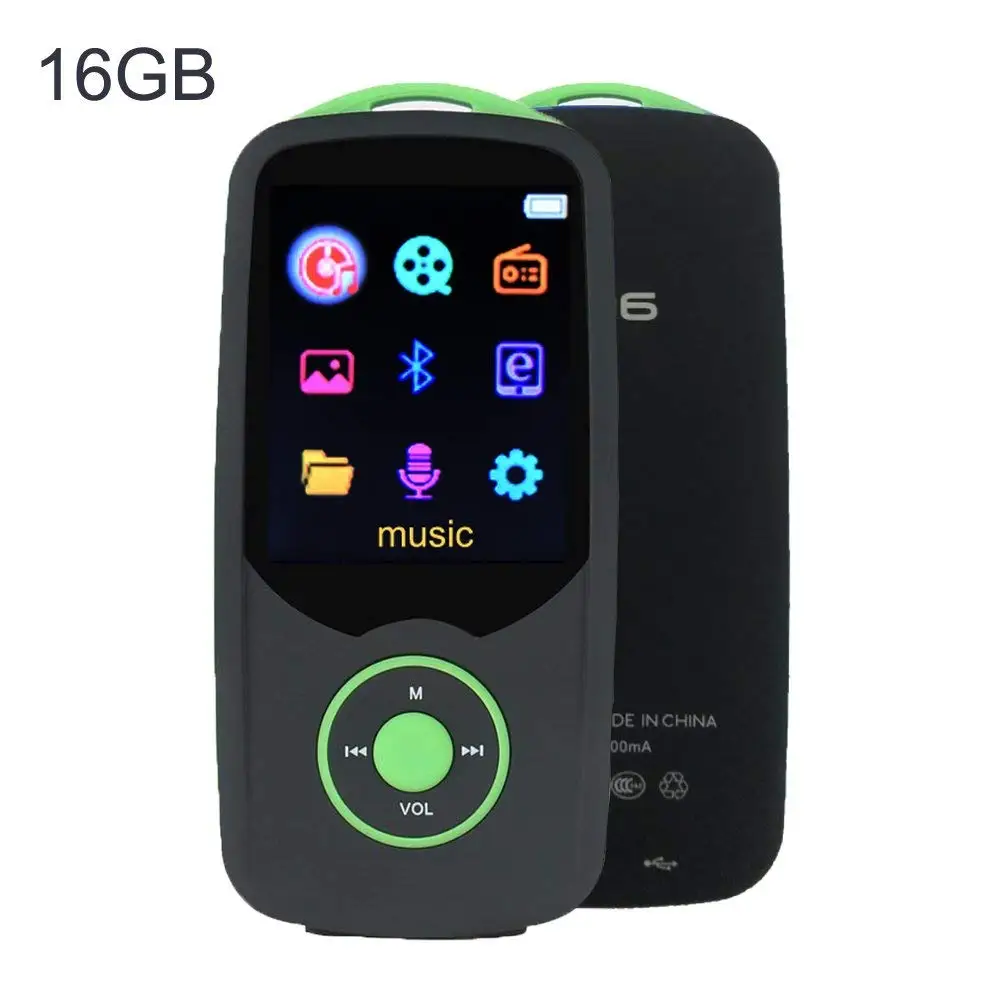 New Version MP3 Player Bluetooth 4.0 Original RUIZU-X06 16GB Music Player, Support Memory UP to 64GB with HIFI Lossless Sound