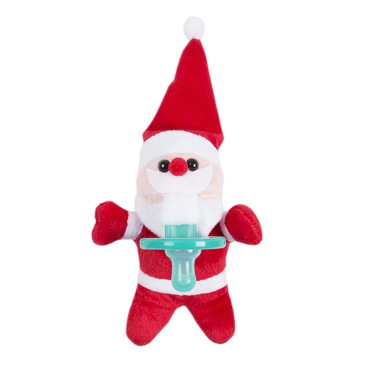 Плюшевые животные прищепка для соски цепи пустышка соска цепи младенческой держатель для сосок игрушки Фидер Рождество - Цвет: Santa Claus