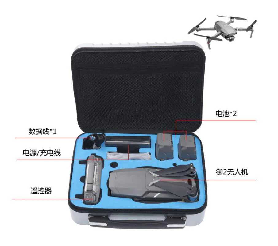 Silver MAVIC 2 PRO hardsehll+2