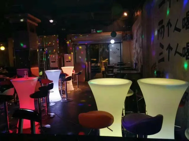 Newest Led Luminous High Table Bar Table Chair Creative Light Furniture Bar Scattered Table Tea Table Stool Newest Led Luminous High Table Bar Table Chair Creative Light Furniture Bar Scattered Table Tea Table Stool