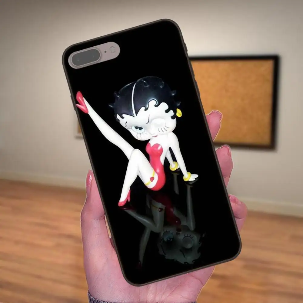 Чехол накладка из ТПУ для Xiaomi Mi Mix Max Note 2 2S 3 5X 6 6X 8 9 SE A1 A2 Lite Play Pro F1 Sexy Cartoon Girl Betty Boop