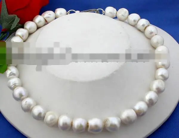 

FREE SHIPPING>>>@@ > 3702 white baroque fw pearl necklace