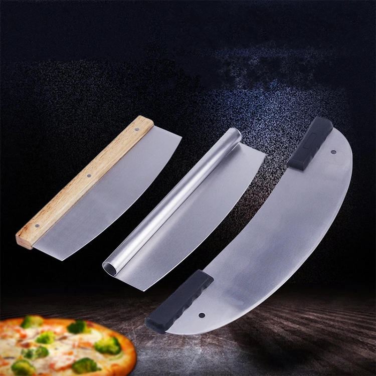 

Stainless steel pizza cutter Pizza knife Scimitar Cut pizza special knife Baking tool