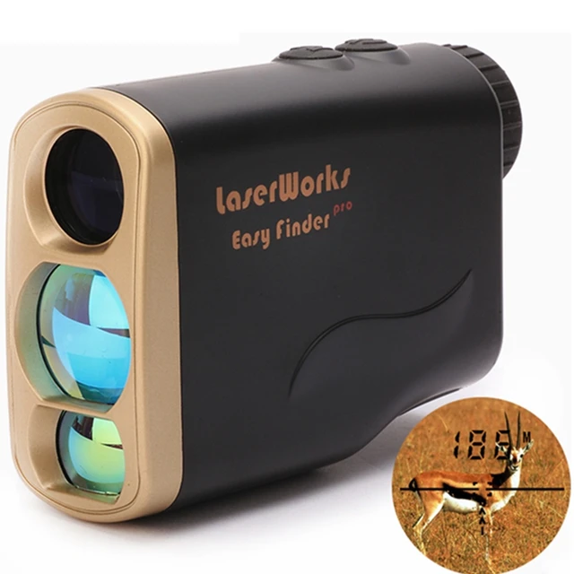 Handheld laser rangefinder 1000m hunting range finder sport telescope