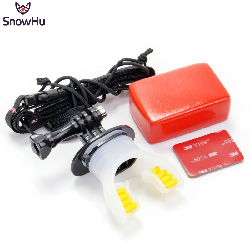

SnowHu for GoPro Surf Mouth Mount Dummy Bite Surfing Diving Accessories Set for Go Pro Hero 7 6 5 Xiaomi 4K SJCAM SJ4000 GP215